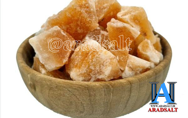 سنگ نمک نارنجی و زرد